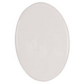 4" x 5 13/16" White Full Color Oval Ceramic Tile